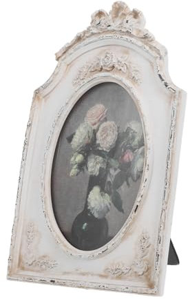 Alipis Antiker Fotorahmen - Vintage Resin Bilderrahmen Ausgefallene Bilderrahmen Vintage Raumdekor Muster Rahmen