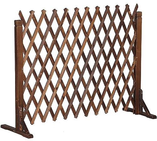 SIMAIT Clôture de Jardin rétractable en Bois, Largeur 34 cm-160 cm, pour intérieur et extérieur, Panneau d'écran Pliable, Panneaux de Treillis de Jardin en Bois pour écran végétal (Couleur : Nature