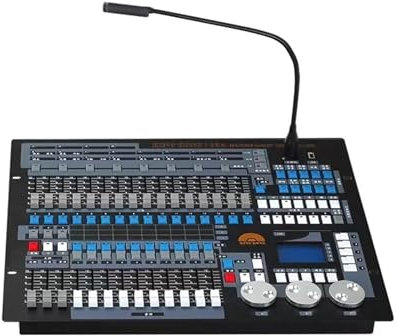 NSTVVEE DJ-Mixer, Konsole 1024 Controller für Bühnenbeleuchtung 512 DJ-Controller für Party und Karaoke (Kartonverpackung 3000 W)