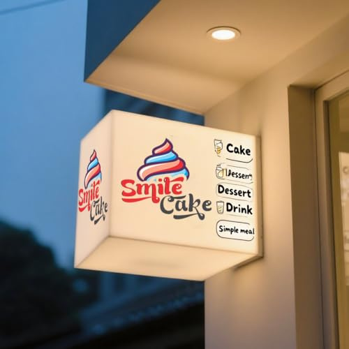 Custom Light Box Sign, Illuminated Business Signs for Outside, Personalized Advertising Lightbox, Storefront Design, LED signs for Outdoor, Beauty, Bar, Restaurants, Nail Studio Decor, Coffee Shop