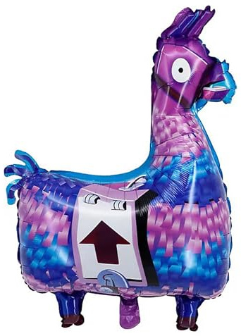 Ovanda Alpaka Folienballon, XXL Lama Luftballon, Videospiel Geburtstagsdeko Jungen, Lama Spiel Luftballon, Luftballon Tiere Ballons, Walking Tier Folienballons，Perfekt für Kindergeburtstage