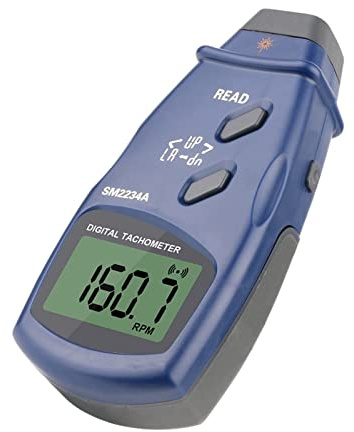 Stroboscope, Tachymètre de contact numérique LCD Tachymètre numérique Tachymètre électronique max Min Moir de vitesse de mémoire de données SM2234A