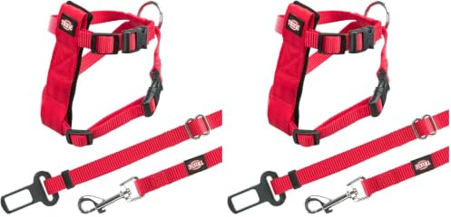 Gurt und Gürtel Sicherheit Katzen, 20 – 50 cm, Rot (Packung mit 2)