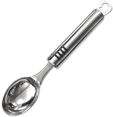 AEX Stainless Steel Ice Cream Spoon - Ice Cream Scoop with Comfort Grip | Handle Mirror Polishing Cutlery Serving Spoon Perfect for Frozen Gelato, Sorbet and Cookie Dough