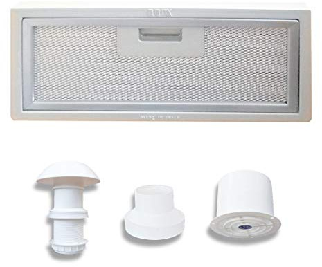 AVDISTRIBUTION Cappa ASPIRANTE per Camper - Lux - Disponibile nella Versione con O Senza LUCI A LED (Kit Cappa ASPIRANTE 12V)