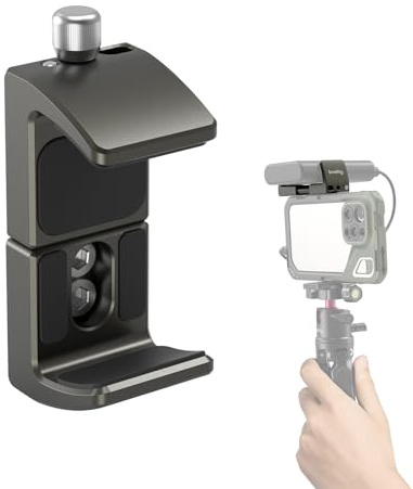 SMALLRIG Aluminium Power Bank Halter, Powerbank Mount Clamp für Tragbare Power Banks mit einem Breitenbereich von 53 mm bis 81 mm - 2790