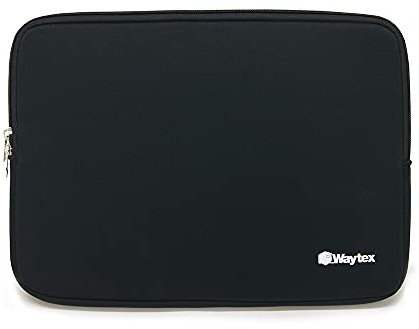 WAYTEX 71002 Schutzhülle für Tablet und Laptop, 13-14 Zoll, weiches Neopren, Schwarz