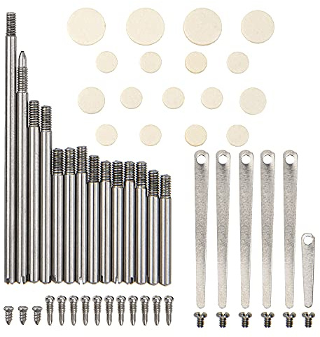 1 Set Yootones Klarinetten-Reparatur-Werkzeuge für Klarinetten-Pads, Rollen, Klarinetten-Federschrauben, Pads, kompatibel mit Instrumenten-Ersatz-Kit