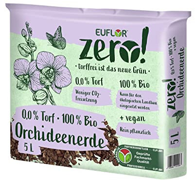 Euflor Zero! Orchideenerde torffrei, vegan, professionelle Spezialerde für Orchideen 5 Liter, 35812480