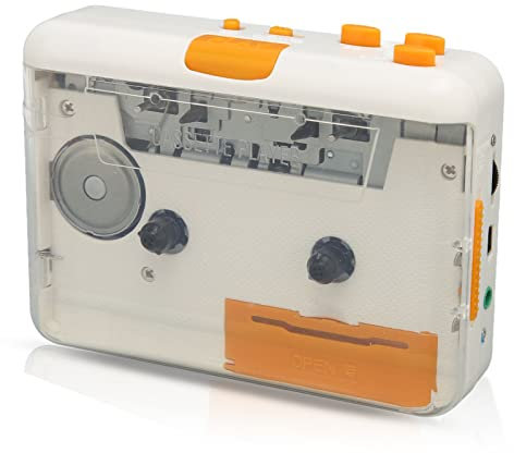 Kassettenspieler, Kassette zu MP3 Konvertierer, tragbarer Audiokassettenspieler wandelt Kassetten und Bänder über USB in MP3/CD um