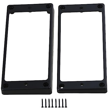 Yibuy Flat Neck Bridge Tonabnehmer Rahmen Montagering 7 Saiten Gitarre Ersatz