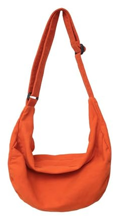 TeeYee Umhängetasche Damen Canvas Halbmondtasche Messenger Bag Herren