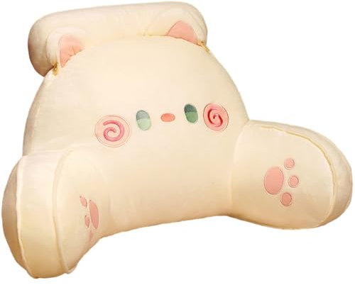 SerendipitousWhisper Lesekissen fürs Bett und Sofa,Lese- und Bettruhekissen,Bequemes Kissen mit Armlehnen zum Lesen,Fernsehen,Arbeiten am Laptop,Faulenzen