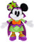 Disney Store Offizielles Minnie Maus Kuscheltier im Kürbiskostüm, 35cm, Halloween Plüsch, Mit detaillierter Gestaltung, Satin-Kostüm, 3D-Schleife und Umhang, Halloween Deko für dein Zuhause
