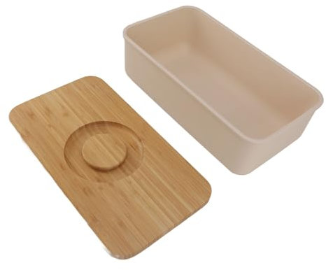 Mantequera con tapa, recipiente para mantequilla con tapa de madera, 8.5 x 15.0 x 5.3 pulgadas, soporte para mantequilla cubierto de gran capacidad, recipiente para mantequilla (A)