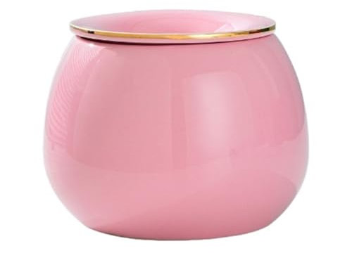 JINSHENGXINA Kreativer Ins-Stil Im Nordischen Licht-Luxus-Keramik-Aschenbecher for Zuhause, Wohnzimmer, Büro, Anti-Rauch-Aschenbecher for Unternehmen(Pink)
