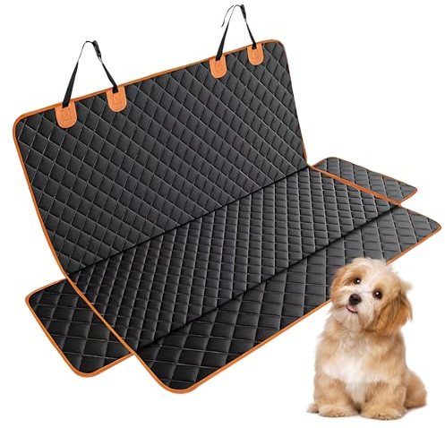 Dokeno Autoschondecke für Hund, Hundedecke Auto Rückbank Wasserdicht, Hundesitzbezüge Kratzfest, Rückbankschoner für Kinder und Haustiere, Universal Hundedecke für Autos LKWs SUVs, 119x137CM