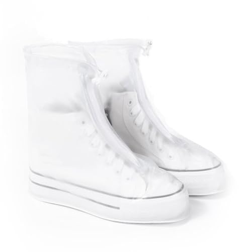 yolzhxe Schuhüberzieher Wasserdicht, Regenschutz Schuhe Wiederverwendbare, Rutschfesten Überzieher Schuhe Regen für Männer Frauen, Regenüberschuhe für Regen, Schneetag, Schlammige Straßen, XXL