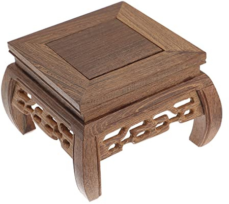 Kisangel Support De Pot De Fleurs Plateforme De Pose De Pots Base De Décoration Artisanale
