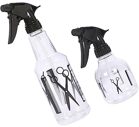 PACKOVE 2 Ensembles Bouteille Vaporisateur Pour Coiffeur Pulvérisateur Portable Plastique Pour Salon De Beauté Et Soins Capillaires Compact Et 2 Pièces * 2
