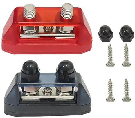 Generico Morsetti Batteria | 2 Pezzi Blocco Distribuzione Auto | Supporti Isolanti per Batteria Elettronica