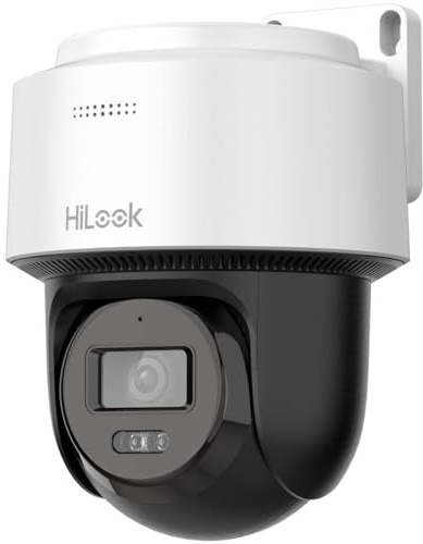 HiLook av HIKVISION övervakningskamera utomhus 4MP Smart Hybrid Light, LAN/PoE kabelansluten, utomhusövervakningskamera, rörelsedetektor, mörkerseende, SD-kortplats | Turret