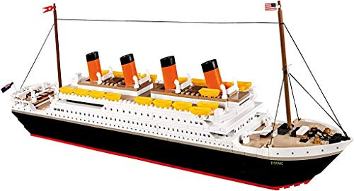 COBI 1914A R.M.S. Titanic Konstruktionsspielzeug, Schwarz/Weiß/Orange/Gelb