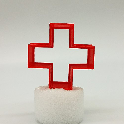 Rotes Kreuz Ausstecher, 5cm / 8cm / 10cm / 12cm Größe, 25mm tief (10cm)