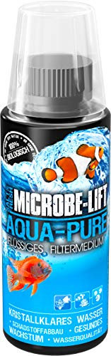 Clarificateur d’eau aquarium 118 ml – MICROBE-LIFT Aqua-Pure – élimine la turbidité de manière visible – eau cristalline sans produits chimiques – filtre biologique liquide pour eau douce & eau de mer