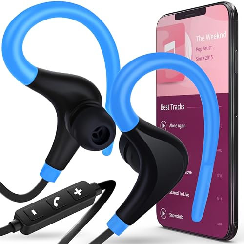 Retoo Écouteurs Bluetooth intra-auriculaires de sport sans fil pour le jogging, la course, le sport, la course, sans fil, jusqu'à 5 heures