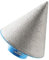 BRSCHNITT - Fresa de dedo de diamante de 45 mm - Fresa de diamante con aumento de agujeros existentes en porcelana, cerámica, baldosas, mármol, granito Rosca M14 para amoladora angular