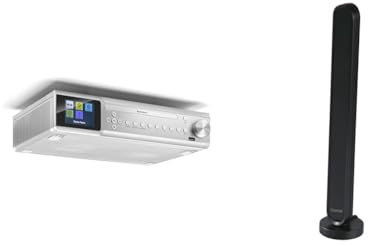 Karcher RA 2060D-S - Unterbau-Küchenradio mit CD-Player, DAB+ / UKW-Radio & Hama DAB-Zimmerantenne für Radio