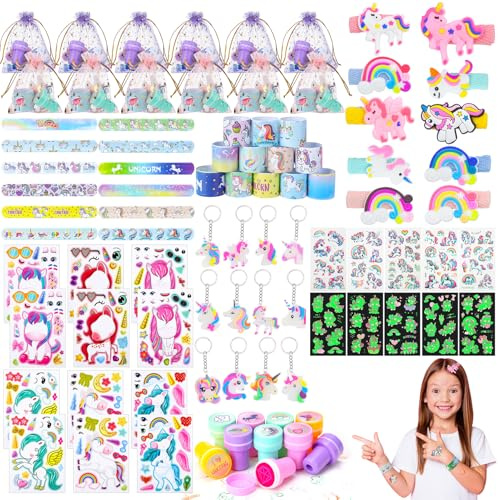 Kaisibum 78 Stück Einhorn Mitgebsel Kindergeburtstag Deko Mädchen Geburtstagsdeko Party Gastgeschenke Geschenke für 3-12 Jahre Kinder