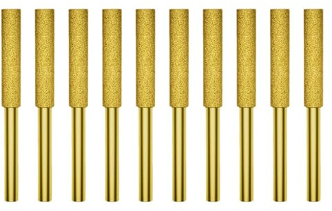 10PCS Chainsaw Sharpener Chainsaw Sharpening Grinding Stone Chainsaw Valve Grinding Stone File Chainsaw File