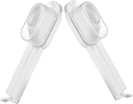 Alipis 2 Clips de Sellado para Snacks y Té Vertedor, de Plástico Blanco, Ligeros y Reutilizables para Mantener Frescura en Cocina