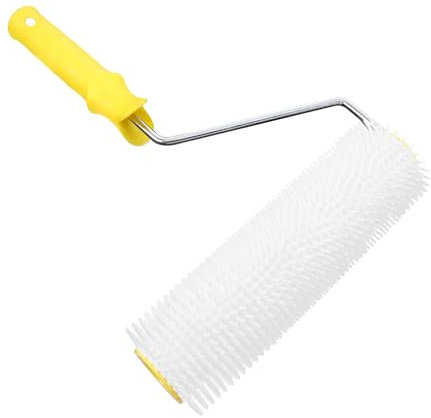 SHINEOFI Flooring Roller Brush Defoaming Spikes Self Leveling Screed Roller Tool for Bubble Removal