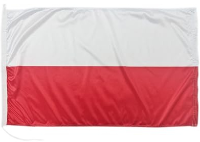 Polen Bootsflagge 60 x 90 cm. Stoffgewicht – bedruckt, robust mit Strick und Schlaufe nautisch Flagge von, 60 x 90 cm (Polen)