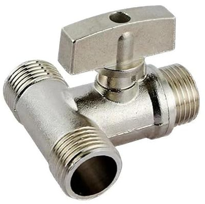 1 STÜCK Galvanisiertes Messing-Kugelventil 1/2 '' BSP Männlich Zu Weiblich Gewinde Lose Überwurfmutter Umsteller Wasserhahn Shunt-Schalter(1I2 MMM)