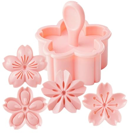 Stampi per formine per biscotti 4 stili Formine per biscotti a forma di fiore 3D in plastica Forniture per dolci carini per matrimoni Timbri per forniture per feste per baby shower