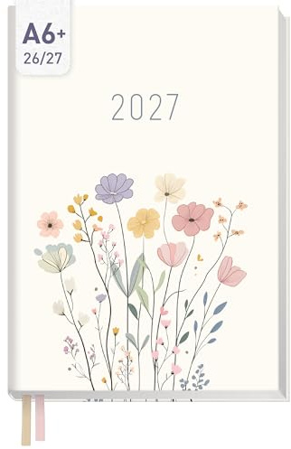 Häfft® Chäff-Timer Mini Taschenkalender 26/27 A6+ Flower Joy
