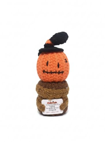 SEAYUSEN Hand Knitted Halloween Pumpkin Decoration - Artificial Pumpkin for Home Decor, Living Room, Bedroom, Shelf Decor - Handmade Crochet