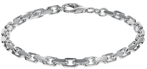 trendor Armband für Männer 925 Sterlingsilber Anker 21 cm Silber Armband Herren, Silberschmuck Männer, Armschmuck Silber, Herren Armband Silber, 08633