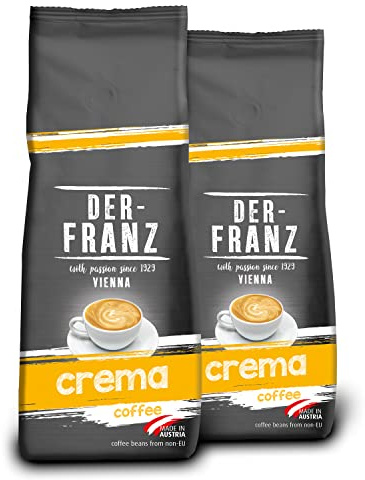 Der-Franz Crema Kaffee, gemahlen, 2 x 500 g
