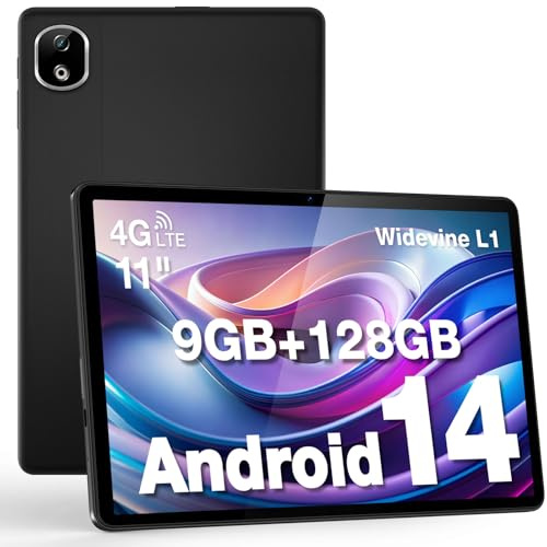DOOGEE T30E Android 14 Tablet 11 Zoll, 8000mAh, 9GB RAM + 128GB ROM/TF 1TB Tablet PC, Octa-Core, Großes Display HD Tablets, Dual 4G LTE 5G WiFi Tablets LTE, BT5.0 | 13MP+5MP | Widevine L1 | OTG