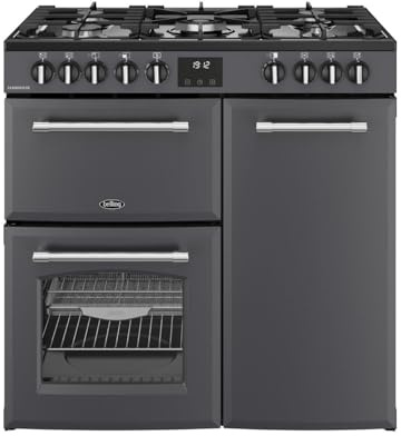 Belling Farmhouse 90cm Dual Fuel Range Cooker - Anthracite