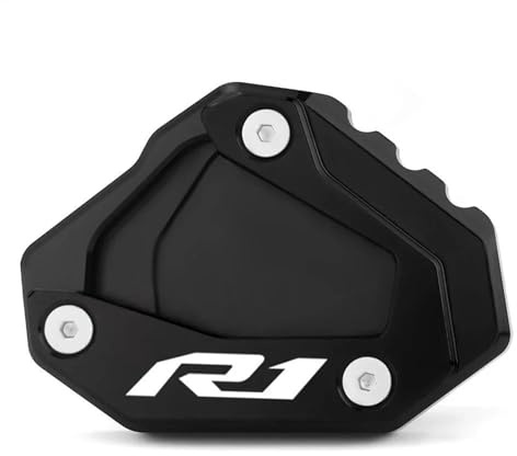 DTASMBD Für Yamaha R1M R1 R 1 R1 M 2015-2023 2022 2021 Motorrad-Ständerfuß-Seitenständer-Verlängerungspolster Seitenständerunterlag(Schwarz,X1)