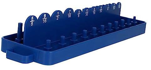 GALPADA Wrench Socket Organizer Rack with Multi-Functional PP Sleeves Holder Height Storage for Long Sockets Tool Organizer for Workshop and Garage Use