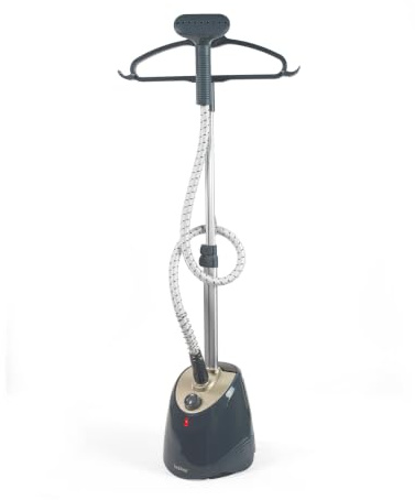 Beldray Upright Garment Steamer 1800W, 1.4L Tank, 40 Min Steam | 3 Steam Levels, 360 Degree Rotating Hanger, Fabric Brush Included, Adjustable Height Pole, Suitable For Satin And Linen