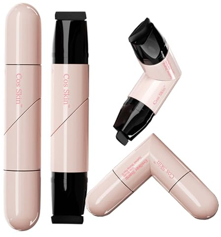 2 pezzi di set di timbri per eyeliner gel pieghevoli per ali perfette, impermeabili e resistenti alle sbavature (nero + marrone)