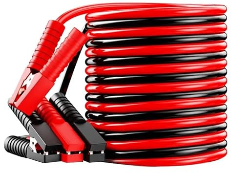 Peziang Heavy Duty 2000A Car Battery Jumper Cables 4M, All Weather Heat & Frost Resistant Booster Cables with Insulated Crocodile Clips for Cars Emergency Roadside Jump Start